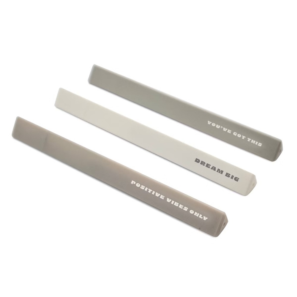 NPW Soft Touch Positive Pens 3 Pack Black Ink Ballpoint Motivational